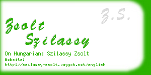 zsolt szilassy business card